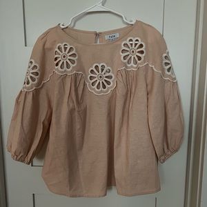 FATE FLORAL EMBROIDERED BLOUSE